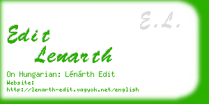 edit lenarth business card
