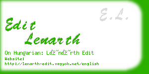 edit lenarth business card